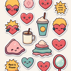 Self-Love & Motivation - Sticker Sheet v5